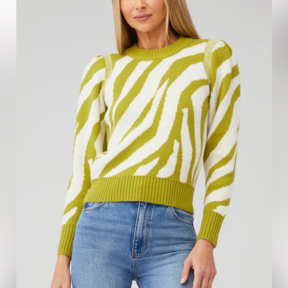 GREYLIN HARRIS INTARSIA KNIT SWEATER XS